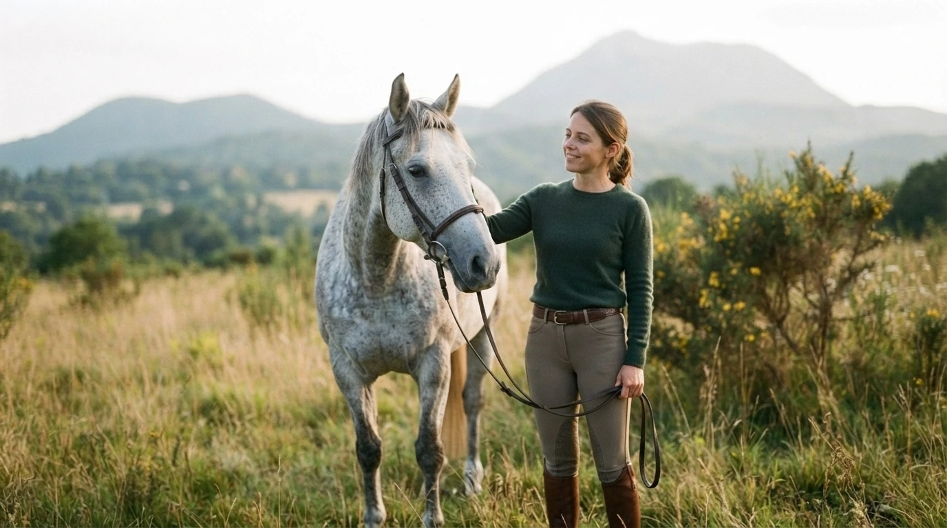 Cours d'équitation à Saint-Just-près-Brioude, Haute-Loire