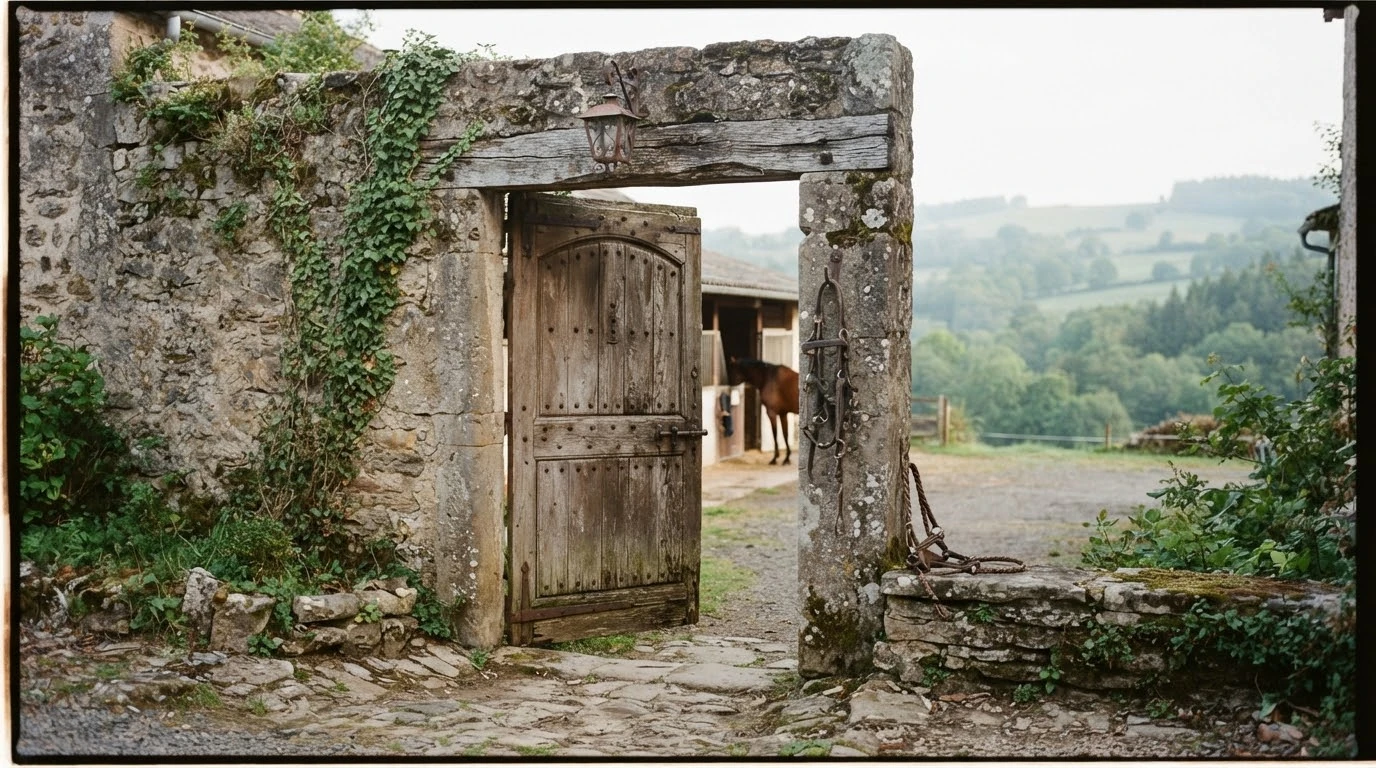 Entrée du Écurie de la Mine, centre équestre à Saint-Just-près-Brioude
